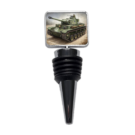 WWII German Panzer IV Tank Wine Bottle Stopper