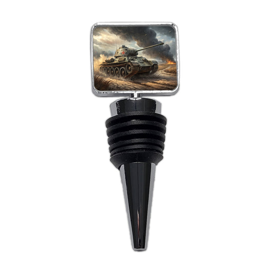 WWII T-34 Russian Medium Tank Wine Bottle Stopper