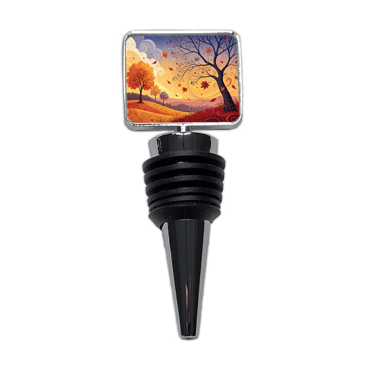 Abstract Fall Autumn Scenic Landscape Wine Bottle Stopper