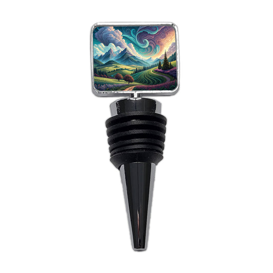 Abstract Pastels Landscape Wine Bottle Stopper