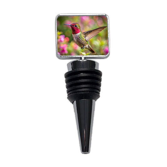 Anna's Hummingbird Backyard Bird Wine Bottle Stopper