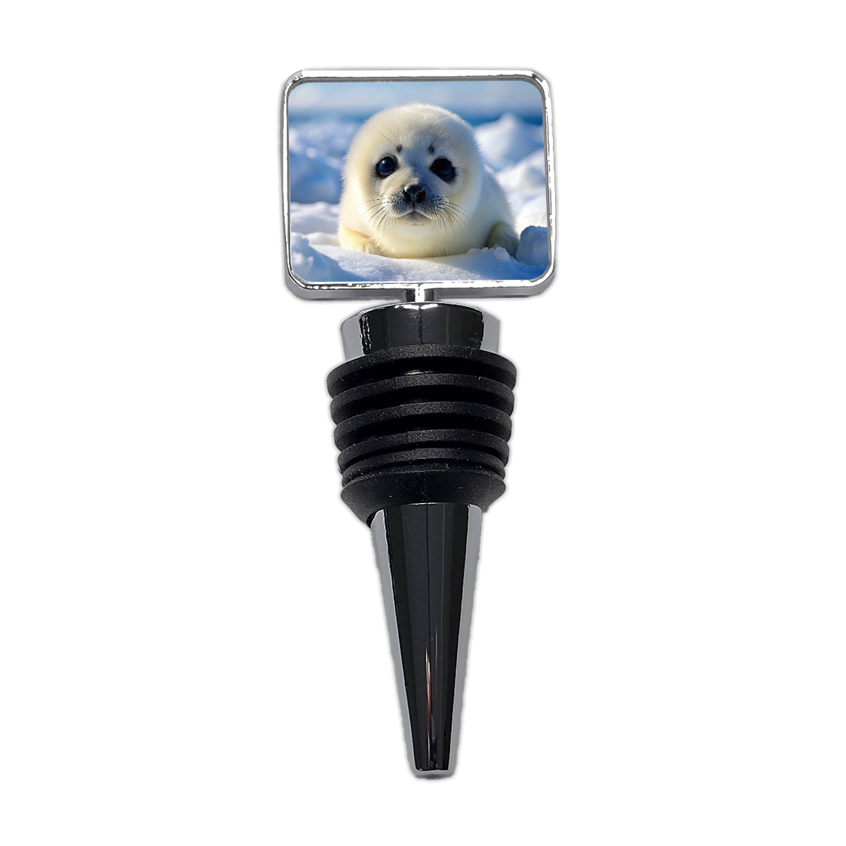 Baby Harp Seal Wine Bottle Stopper