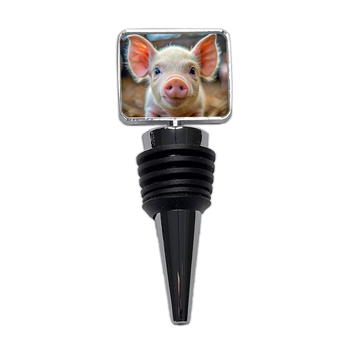 Baby Pig Face Wine Bottle Stopper