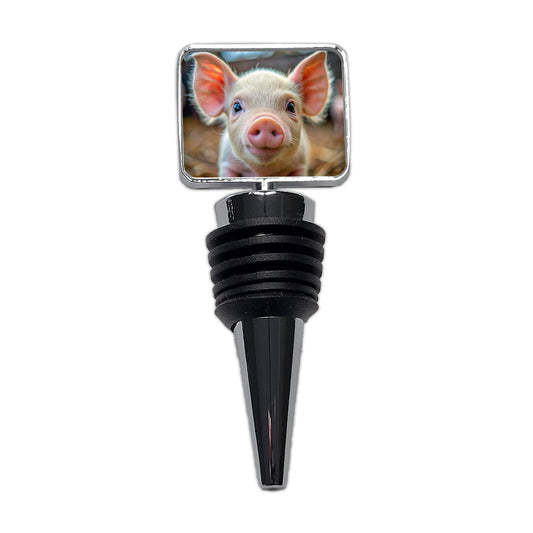 Baby Pig Face Wine Bottle Stopper