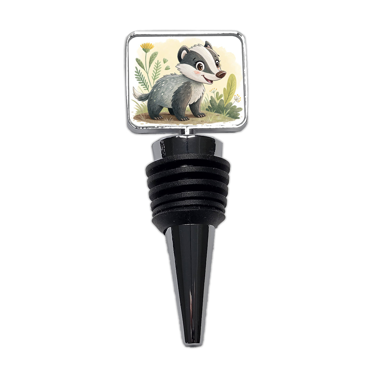 Badger Children's Illustration Style Wine Bottle Stopper