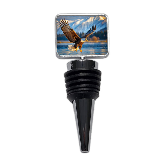 Bald Eagle Flying Raptor Bird Of Prey Wine Bottle Stopper