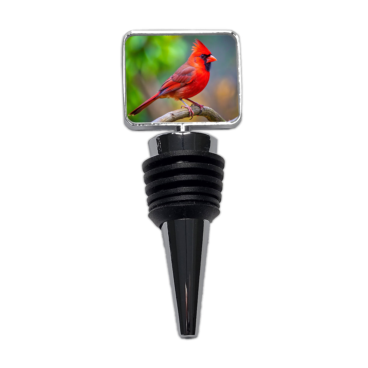 Cardinal Backyard Bird Wine Bottle Stopper