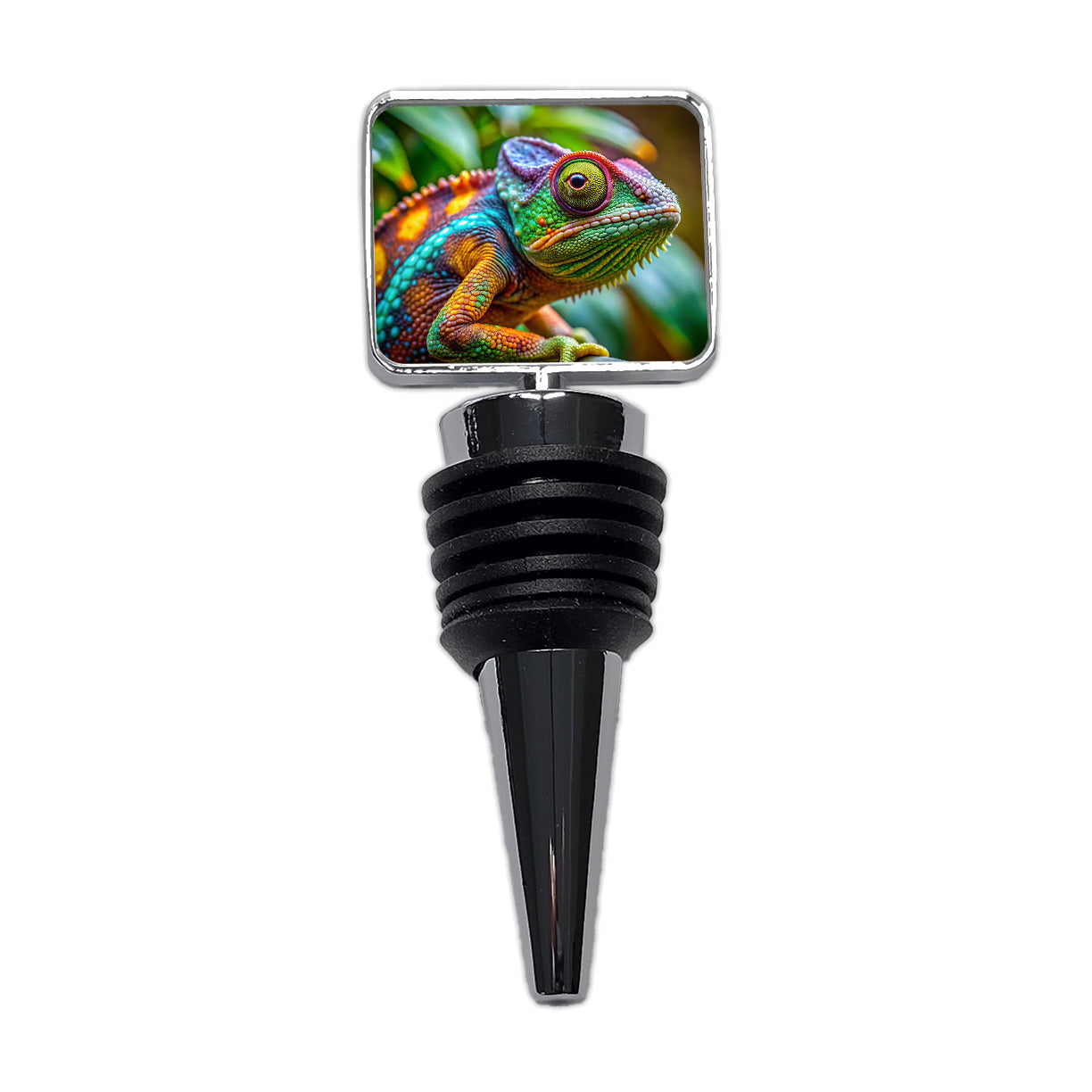 Chameleon Lizard Reptile Wine Bottle Stopper