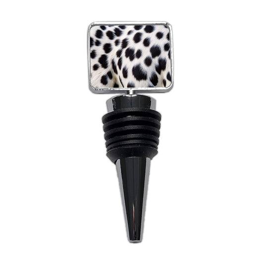 Dalmatian Dog Fur Spotted Pattern Wine Bottle Stopper