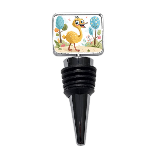 Emu Children's Illustration Style Wine Bottle Stopper