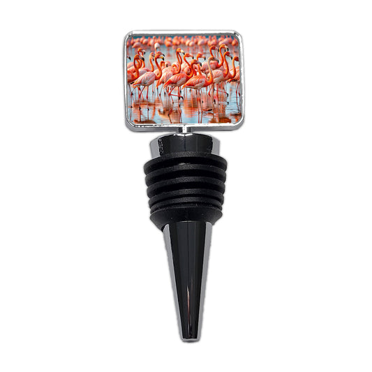 Flamingos Wine Bottle Stopper