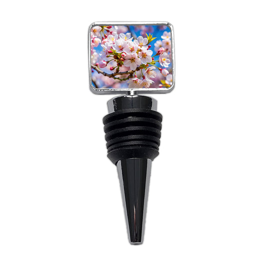 Flowering Cherry Tree Branch Wine Bottle Stopper