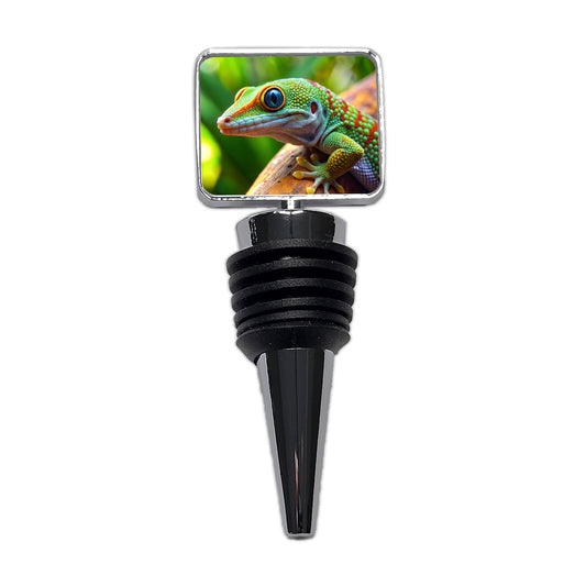 Gecko Lizard Reptile Wine Bottle Stopper