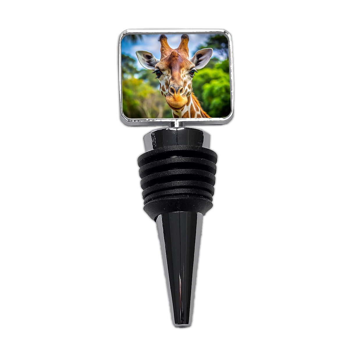 Giraffe Face Wine Bottle Stopper