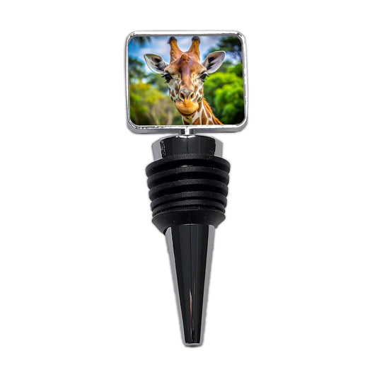 Giraffe Face Wine Bottle Stopper