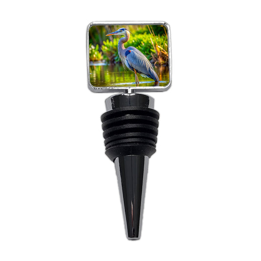 Great Blue Heron Wine Bottle Stopper
