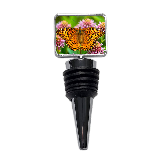 Great Spangled Fritillary Butterfly Wine Bottle Stopper