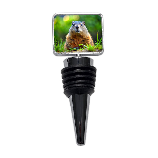 Groundhog Wine Bottle Stopper