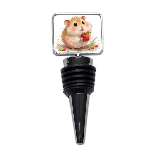 Hamster Children's Illustration Style Wine Bottle Stopper