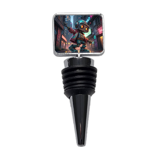 Hip Hop Sci-fi Dancing Robot Wine Bottle Stopper