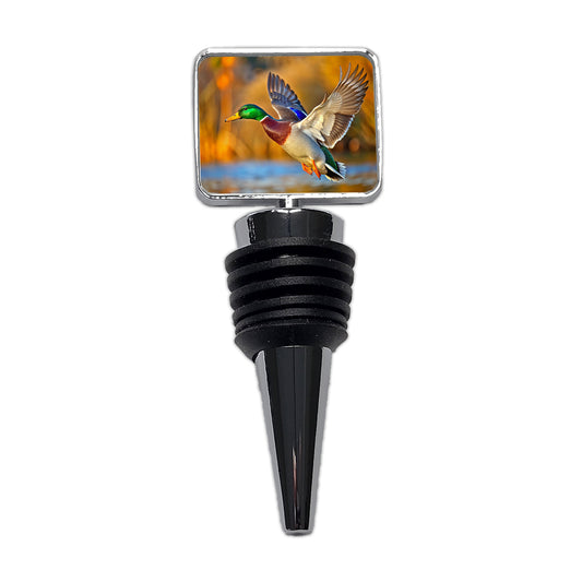 Mallard Duck Flying Wine Bottle Stopper