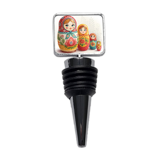 Matryoshka Russian Nesting Dolls Wine Bottle Stopper