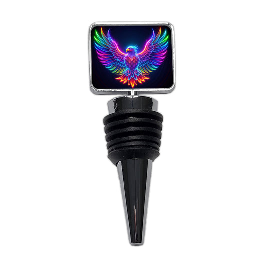 Neon Eagle Firebird Bird Wine Bottle Stopper