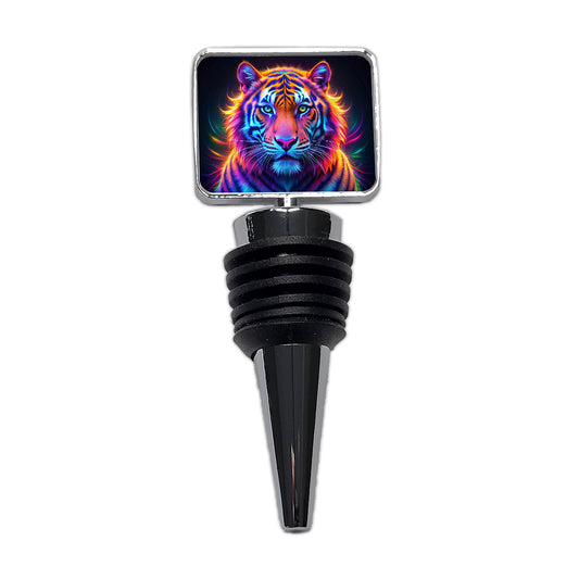 Neon Tiger Wine Bottle Stopper