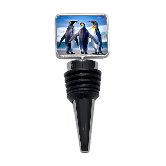 Penguins Wine Bottle Stopper