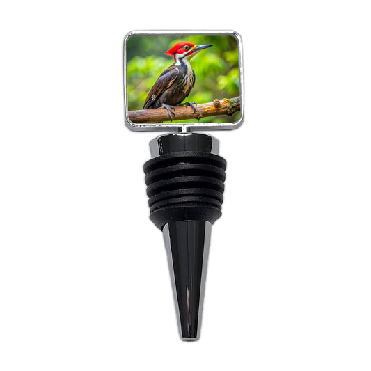 Pileated Woodpecker Backyard Bird Wine Bottle Stopper