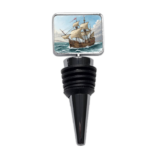 Pilgrim Mayflower 1620 Voyage Wine Bottle Stopper