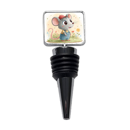 Rat Children's Illustration Style Wine Bottle Stopper