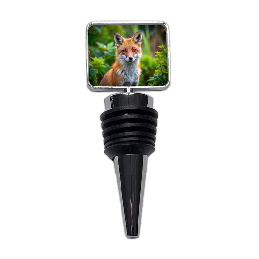 Red Fox Wine Bottle Stopper