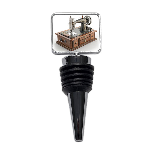 Retro Classic Sewing Machine Wine Bottle Stopper