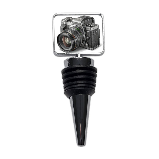 Retro Medium Format Photography Camera Wine Bottle Stopper