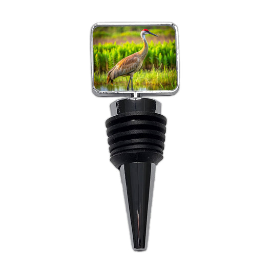 Sandhill Crane Wine Bottle Stopper