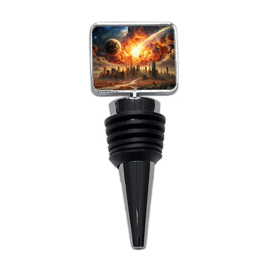 Sci-fi Doomsday End of the World Explosion Wine Bottle Stopper