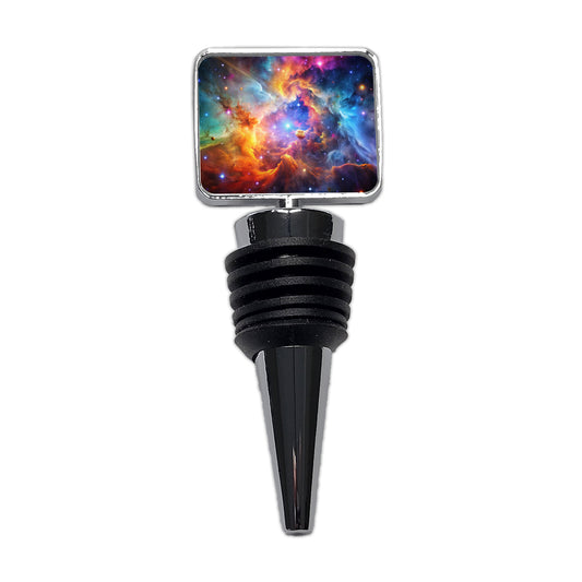 Space Galaxy Nebula Colorful Rainbow Wine Bottle Stopper