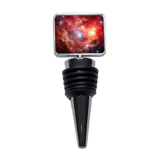 Space Galaxy Nebula Red Wine Bottle Stopper