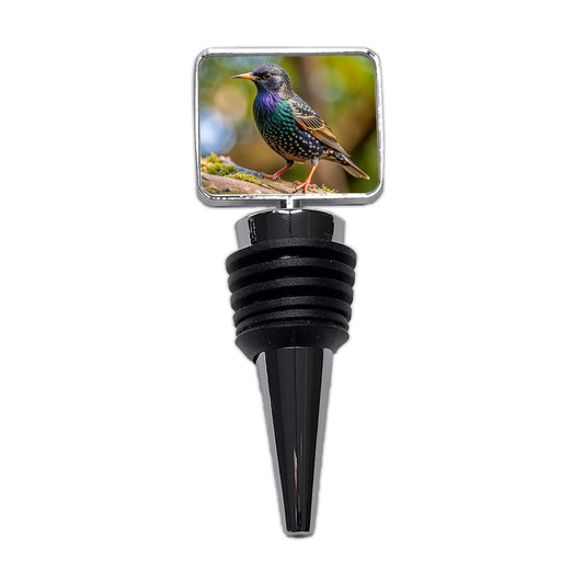 Starling Backyard Bird Wine Bottle Stopper