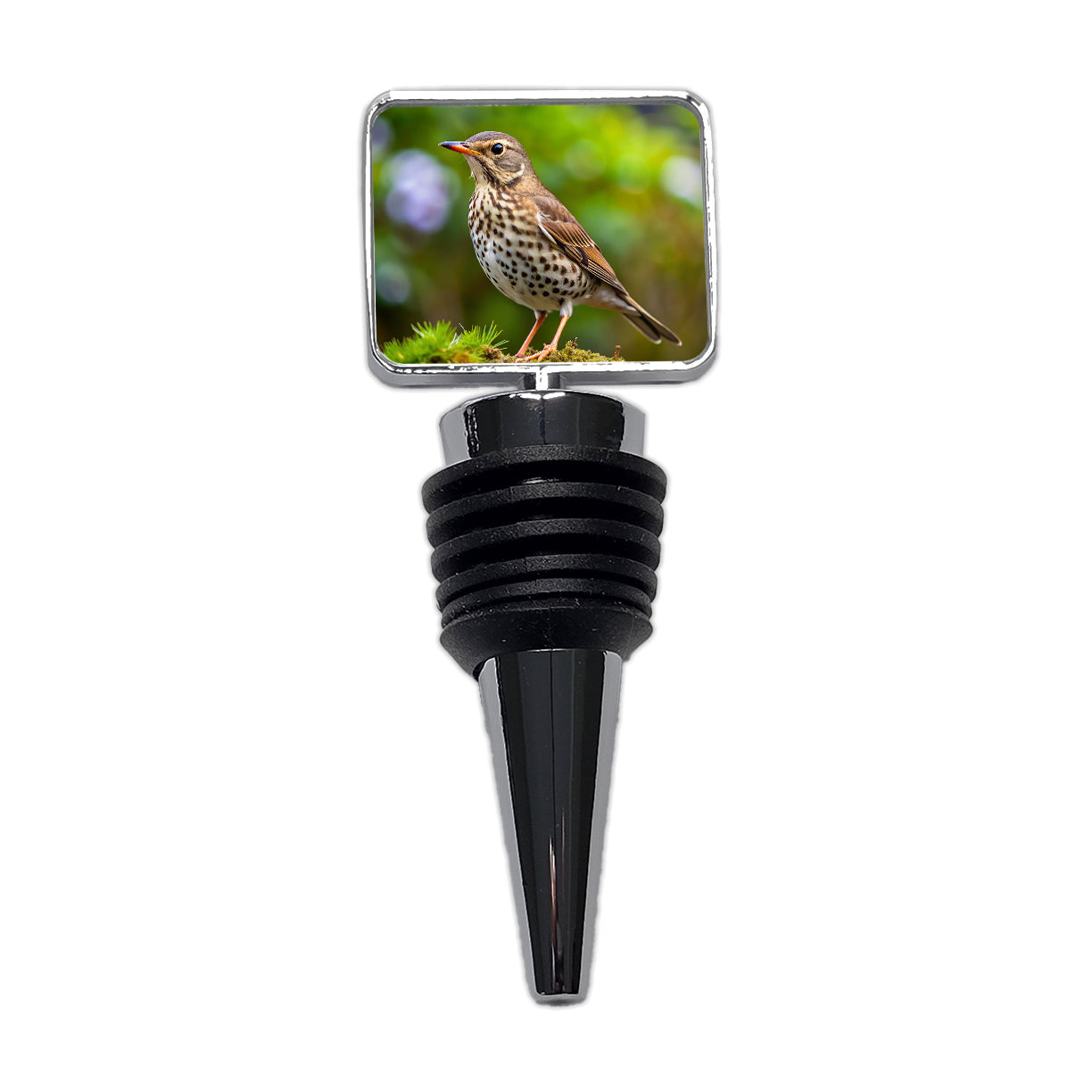 Thrush Bird Backyard Bird Wine Bottle Stopper