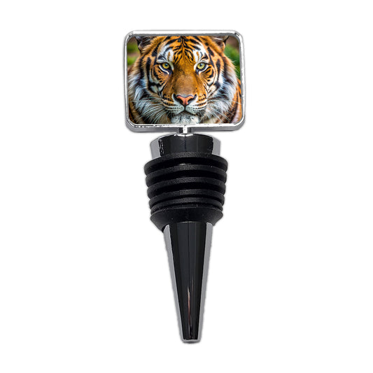Tiger Face Wine Bottle Stopper