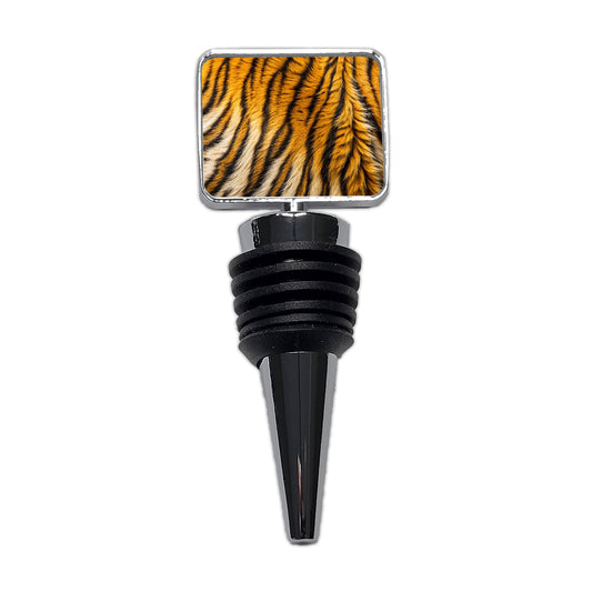 Tiger Stripes Fur Pattern Wine Bottle Stopper