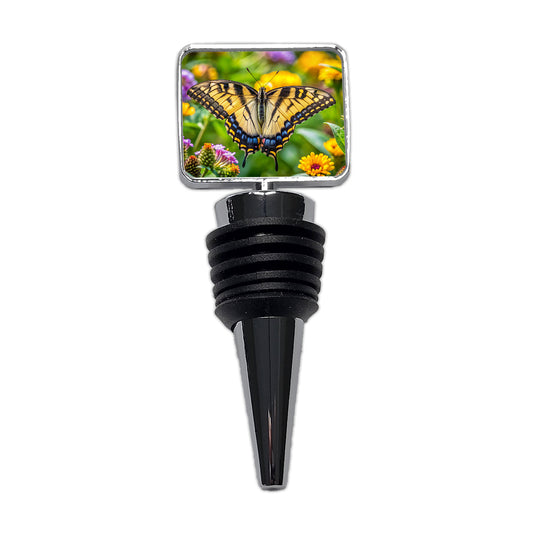 Tiger Swallowtail Butterfly Wine Bottle Stopper