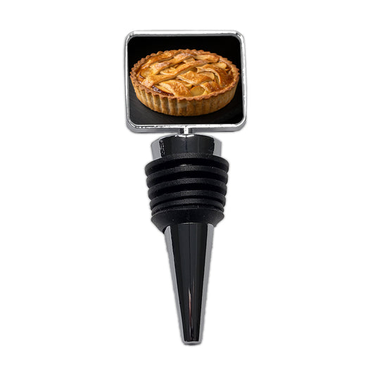 Traditional Lattice Crust Apple Pie Wine Bottle Stopper