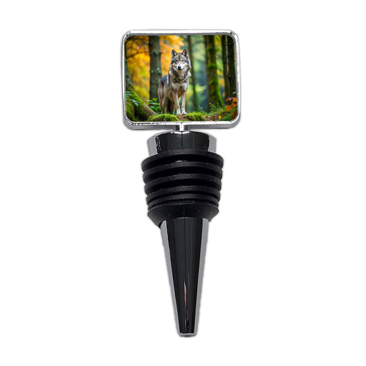 Wolf In The Forest Wine Bottle Stopper