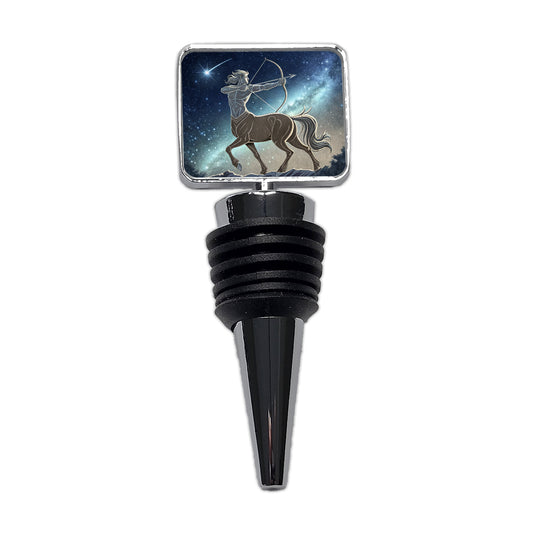 Zodiac Horoscope Symbol Sagittarius Centaur Wine Bottle Stopper
