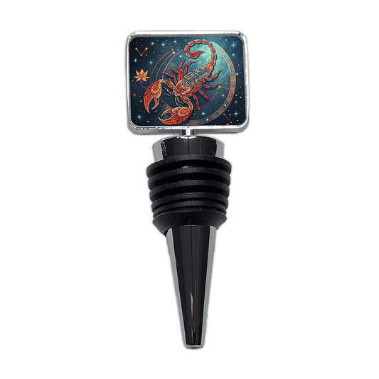 Zodiac Horoscope Symbol Scorpio Scorpion Wine Bottle Stopper