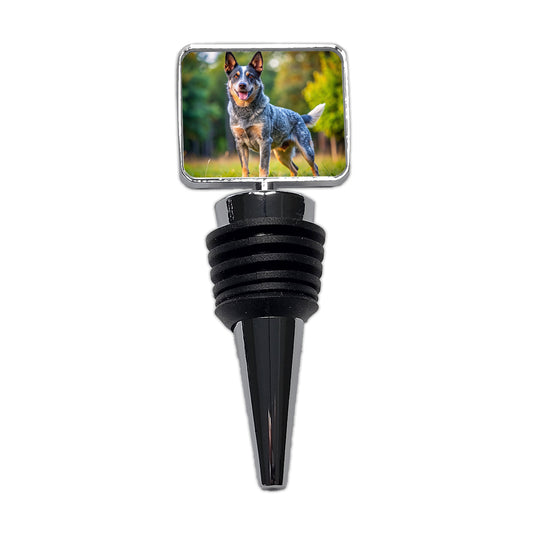 Australian Cattle Dog Photo Wine Bottle Stopper
