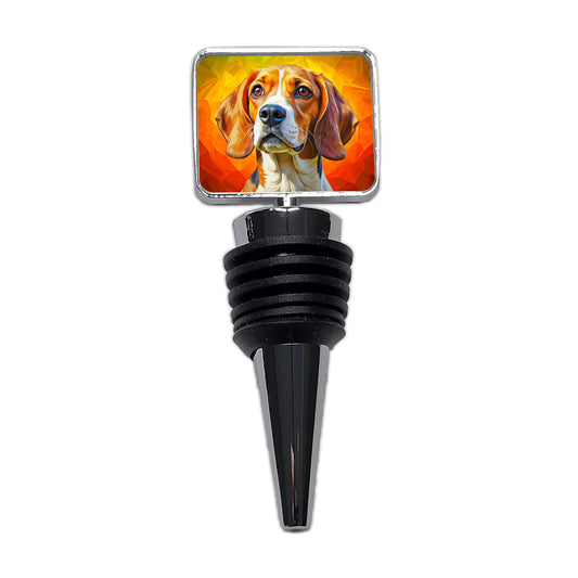 Beagle Dog Pop Art Wine Bottle Stopper